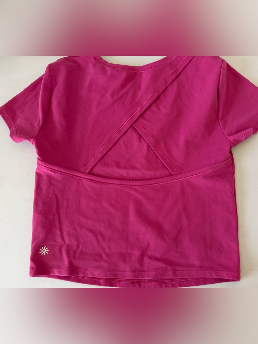 Athleta Pink Cross-Back Workout Top